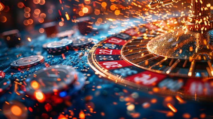 Studio Speed Baccarat dengan dealer profesional dan layar hasil kartu